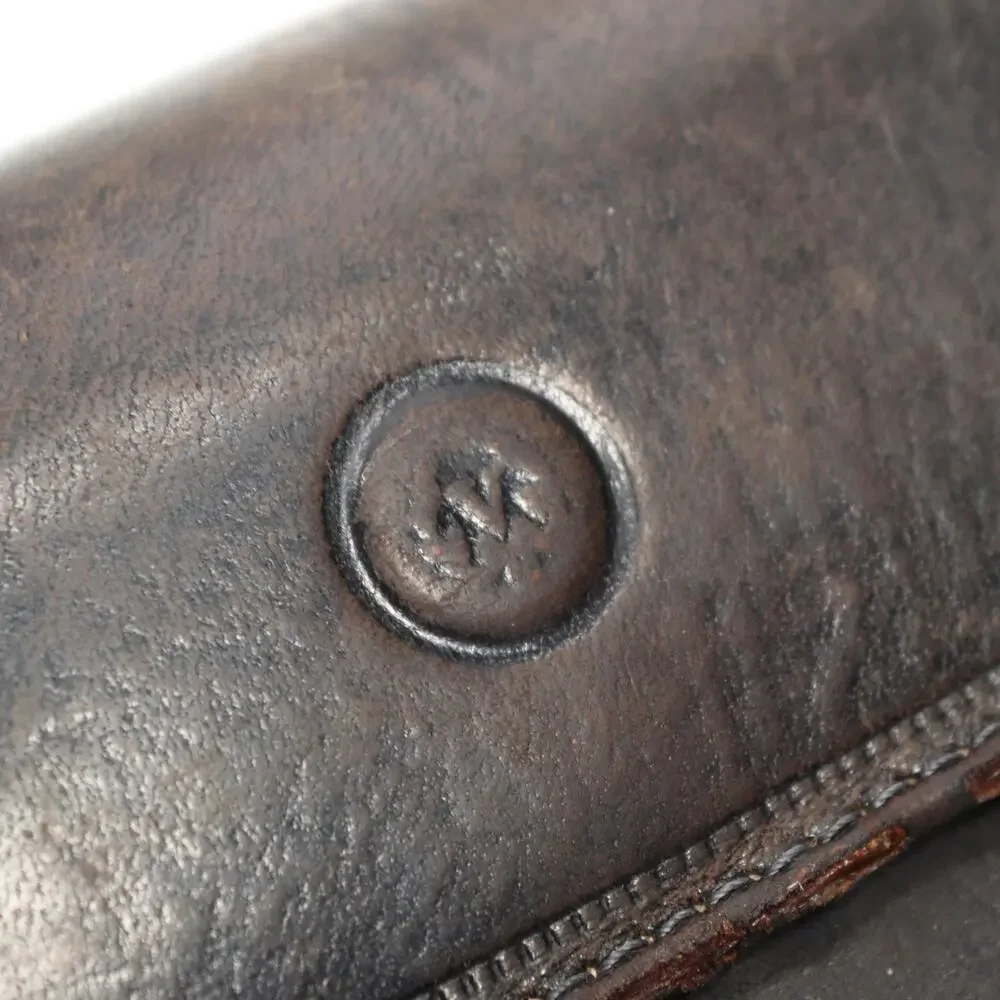 Vtg Valenini Clutch Wallet Black Leather ID Cards Cash Multi Compartments